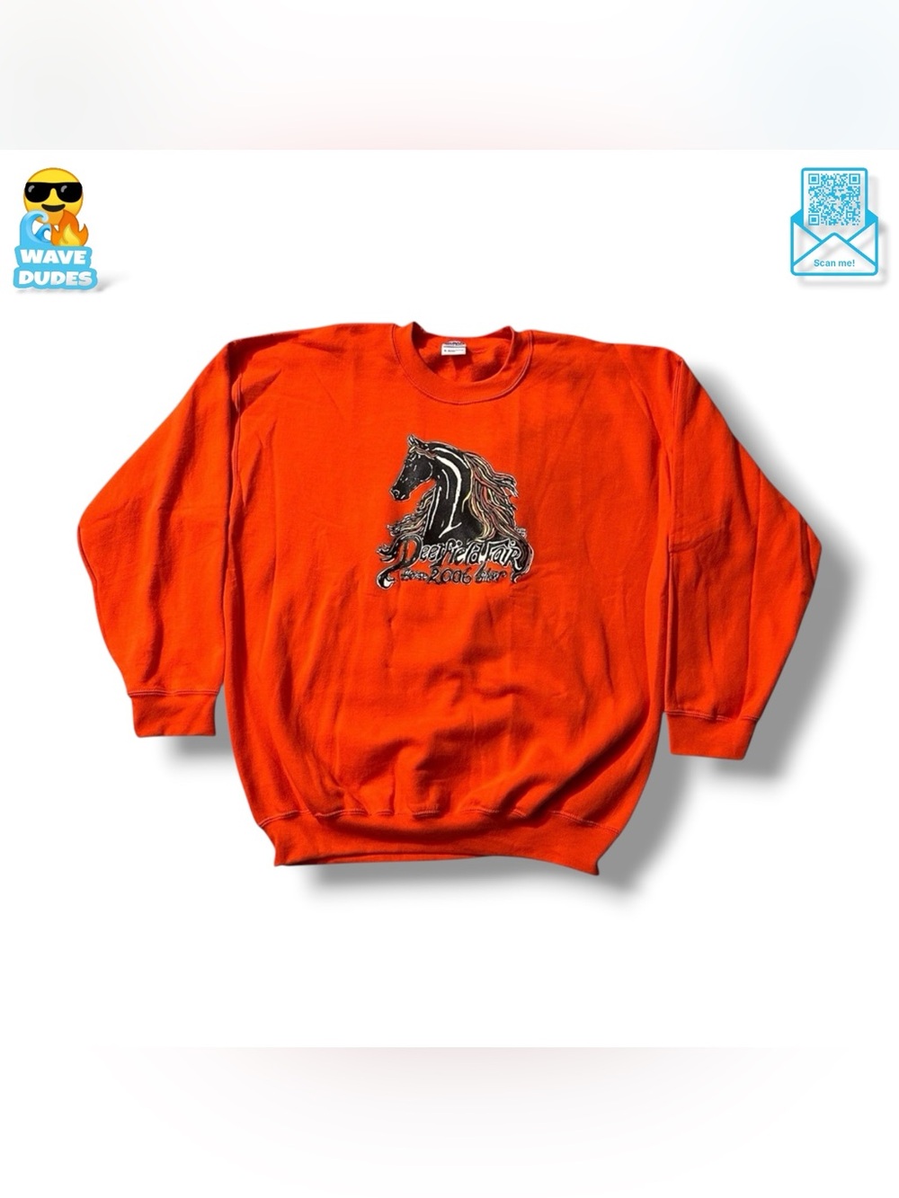 Men’s Gildan 2006 Deerfield Fair Horse Crewneck Sweatshirt